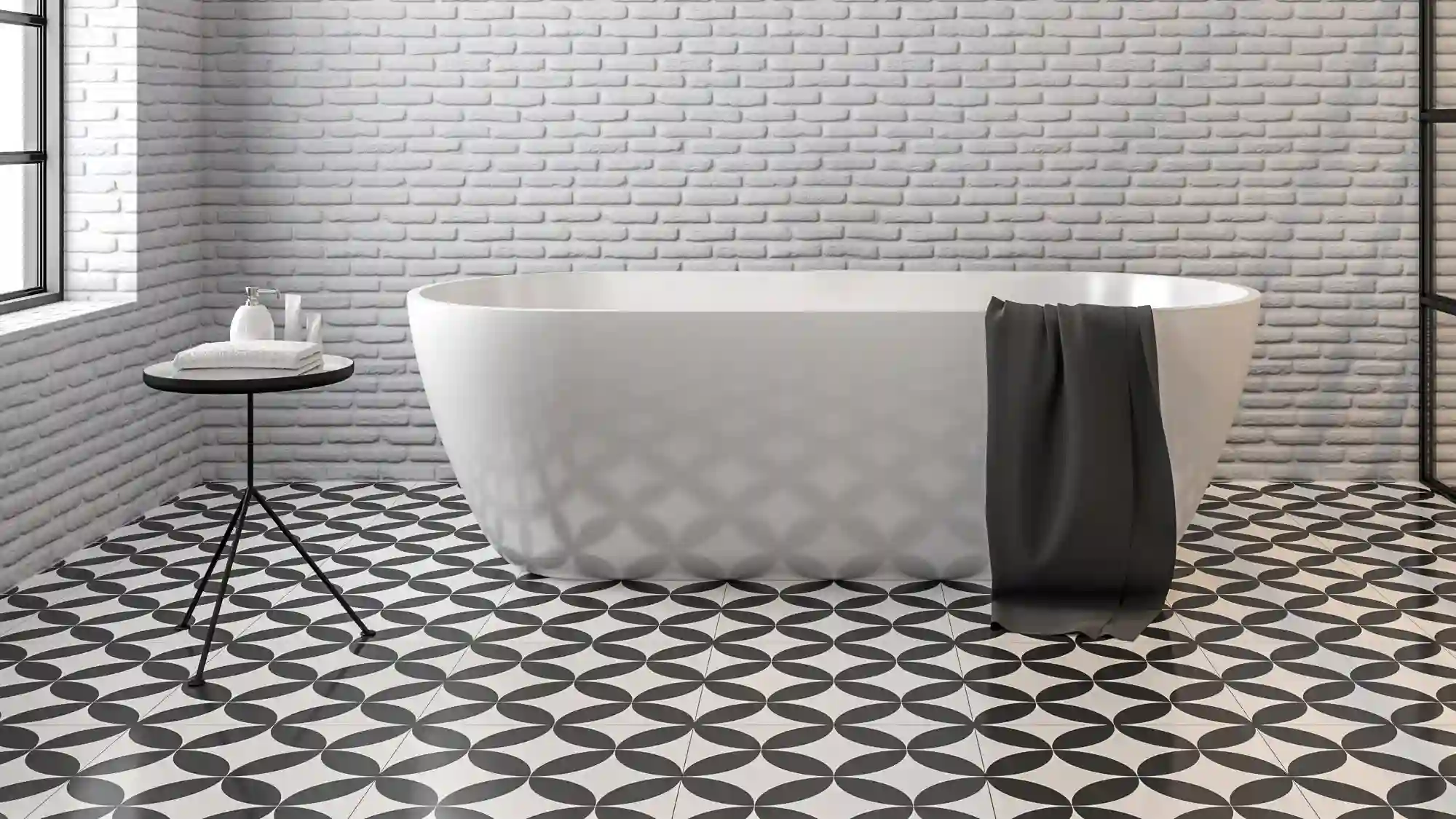 Peel And Stick Black Wall Tiles